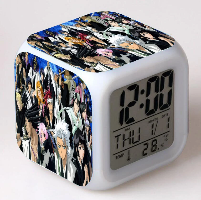 Bleach anime Cartoon LED 7 Color Flash Digital Alarm Clocks Night Light Bedroom Desk Clock despertador Alarm-Clock
Bleach anime Cartoon LED 7 Color Flash Digital Alarm Clocks Night Light Bedroom Desk Clock despertador Alarm-Clock