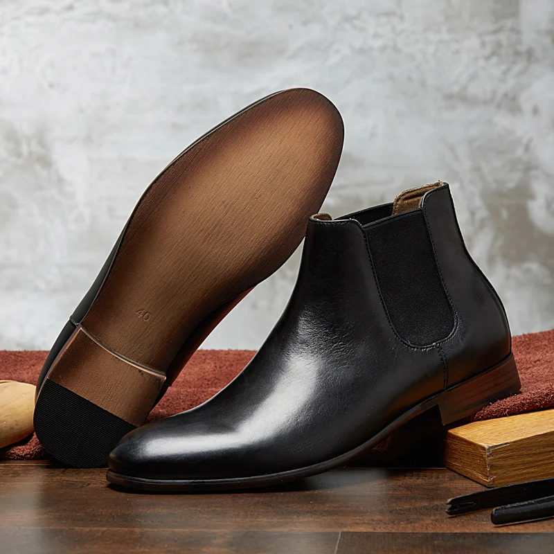 Brown Black Boots 2021 Wedding Gentleman High Quality Genuine Leather Shoes Mens Boots Chelsea Fashion Shoes For Men
Brown Black Boots 2021 Wedding Gentleman High Quality Genuine Leather Shoes Mens Boots Chelsea Fashion Shoes For Men