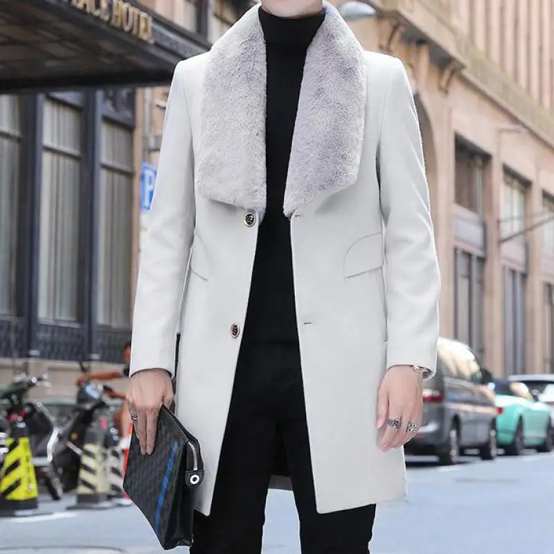 Grey Stylish Winter Overcoats For Mens Trench Coats Luxury Big Fur Green Retro Elegant Long Jackets England Yellow Black Clothes
Grey Stylish Winter Overcoats For Mens Trench Coats Luxury Big Fur Green Retro Elegant Long Jackets England Yellow Black Clothes