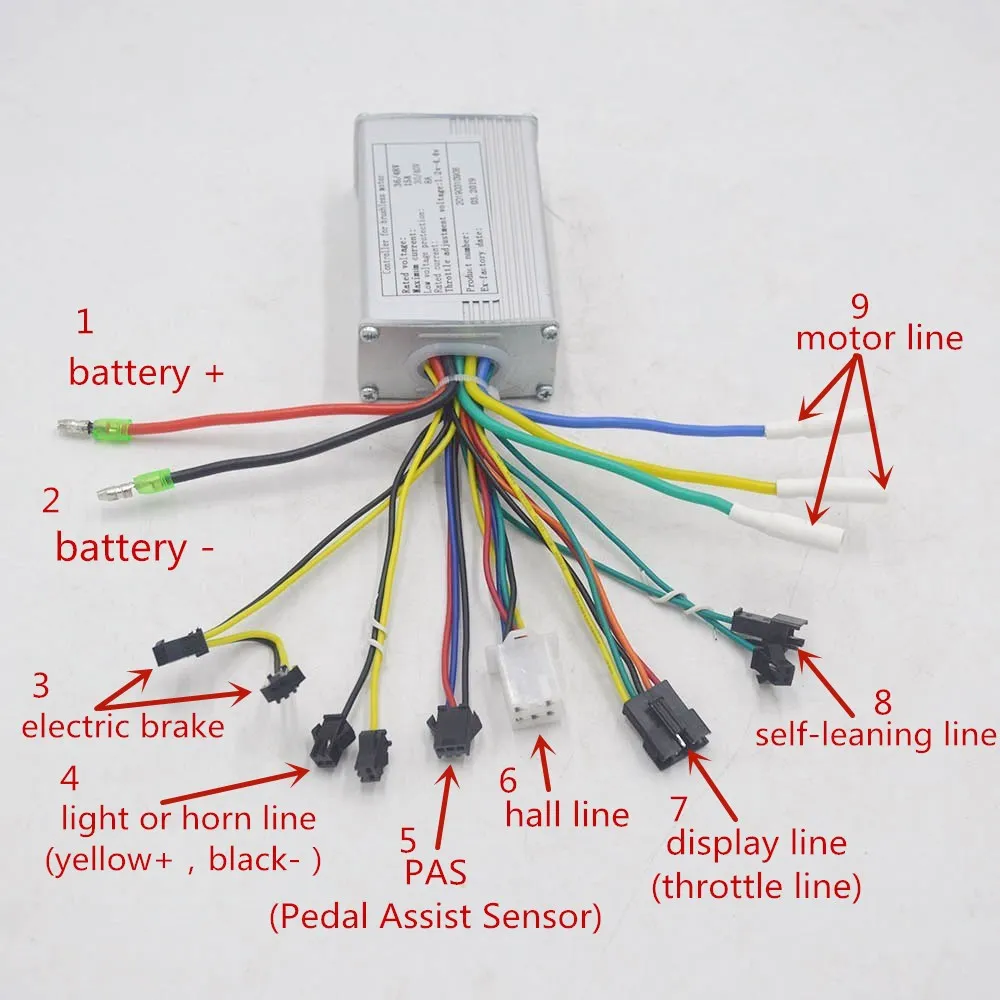 36/48V 500W Electric Bike Brushless KT Motor Controller Ebike Driving Brushless Controller Square Wave
36/48V 500W Electric Bike Brushless KT Motor Controller Ebike Driving Brushless Controller Square Wave