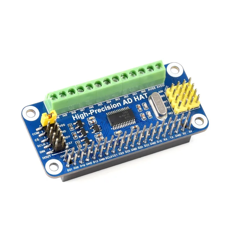 Высокая точность AD шапка для Raspberry Pi NVIDIA Jetson Nano, бортовой ADS1263 10-Ch 32-разрядный АЦП
Высокая точность AD шапка для Raspberry Pi NVIDIA Jetson Nano, бортовой ADS1263 10-Ch 32-разрядный АЦП