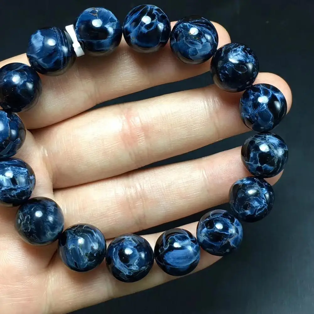 Genuine Natural Blue Pietersite Stretch Gemstone Round Beads Bracelet 13mm From Namibia Fashion stone AAAAA 
Genuine Natural Blue Pietersite Stretch Gemstone Round Beads Bracelet 13mm From Namibia Fashion stone AAAAA