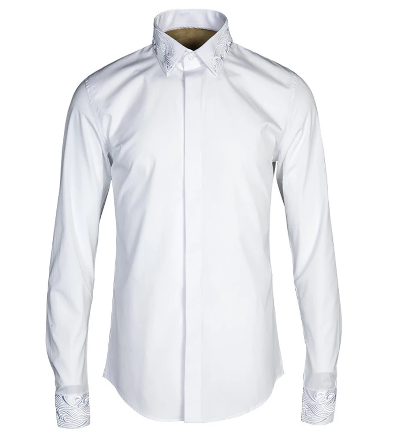 Luxury Collar Shirt Embroidery Long Sleeve Men Solid Color Mens Plus Size 4xl Casual Shirts
Luxury Collar Shirt Embroidery Long Sleeve Men Solid Color Mens Plus Size 4xl Casual Shirts
