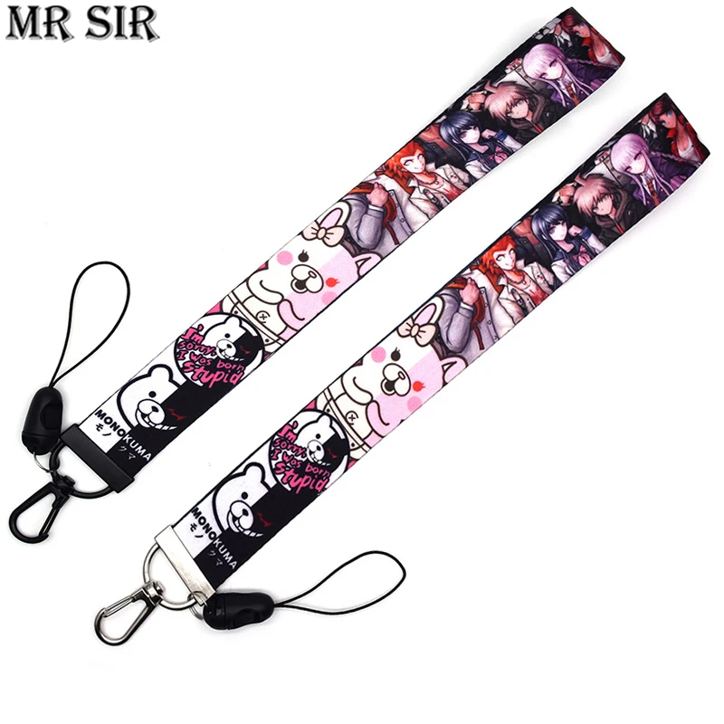 Dangan Ronpa Anime Game Lanyard Keychain Phone Strap Nanami ChiaKi Nagito Komaeda Ribbon Fashion Key Chain Keys Bags Accessories
Dangan Ronpa Anime Game Lanyard Keychain Phone Strap Nanami ChiaKi Nagito Komaeda Ribbon Fashion Key Chain Keys Bags Accessories