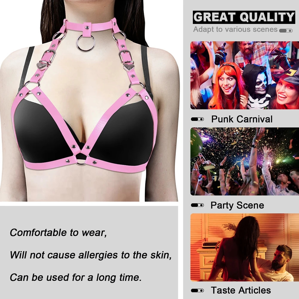 Adjust Cage Chest Bra Punk Cosplay Dance Rave Wear Gothic Metal Girl Leather Harness Fashion Lingerie Goth Sexy Top Body Bondage
Adjust Cage Chest Bra Punk Cosplay Dance Rave Wear Gothic Metal Girl Leather Harness Fashion Lingerie Goth Sexy Top Body Bondage