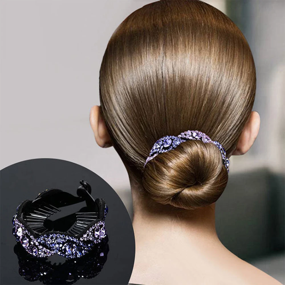 Rhinestone Shining Crystal Ponytail Clips Holders Glitter Bun Hair Claw Clip Twist Holder Banana Hair Accessories For Women
Rhinestone Shining Crystal Ponytail Clips Holders Glitter Bun Hair Claw Clip Twist Holder Banana Hair Accessories For Women
