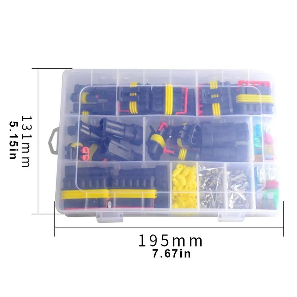 216Pcs 1-6 Pin Way Sealed Waterproof Electrical Wire Auto Connector Plug Set New Auto Part Automotive Connectors
216Pcs 1-6 Pin Way Sealed Waterproof Electrical Wire Auto Connector Plug Set New Auto Part Automotive Connectors