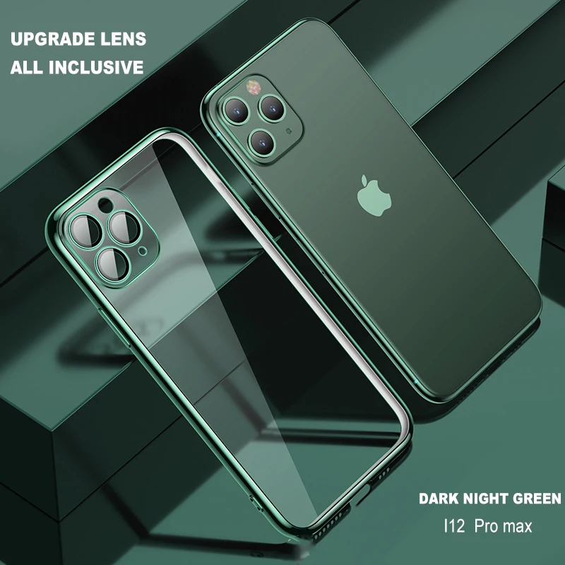 Case For iPhone 11 Pro Electroplating Anti-fall Phone Case For iPhone 13 ProMax Transparent Silicone Soft Case For iPhone 12 XS
Case For iPhone 11 Pro Electroplating Anti-fall Phone Case For iPhone 13 ProMax Transparent Silicone Soft Case For iPhone 12 XS