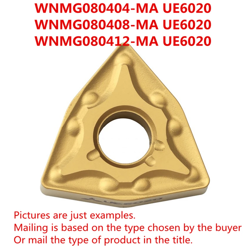 WNMG080404-MA UE6020/WNMG080408-MA UE6020/WNMG080412-MA UE6020 CNC Turning Carbide inserts New original Free shipping Apply To P
WNMG080404-MA UE6020/WNMG080408-MA UE6020/WNMG080412-MA UE6020 CNC Turning Carbide inserts New original Free shipping Apply To P