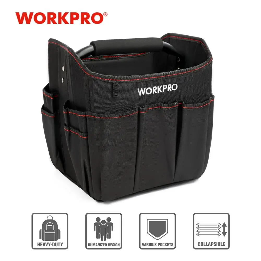 WORKPRO 10 дюймов маленькая ручная сумка для инструментов складная (инструменты не