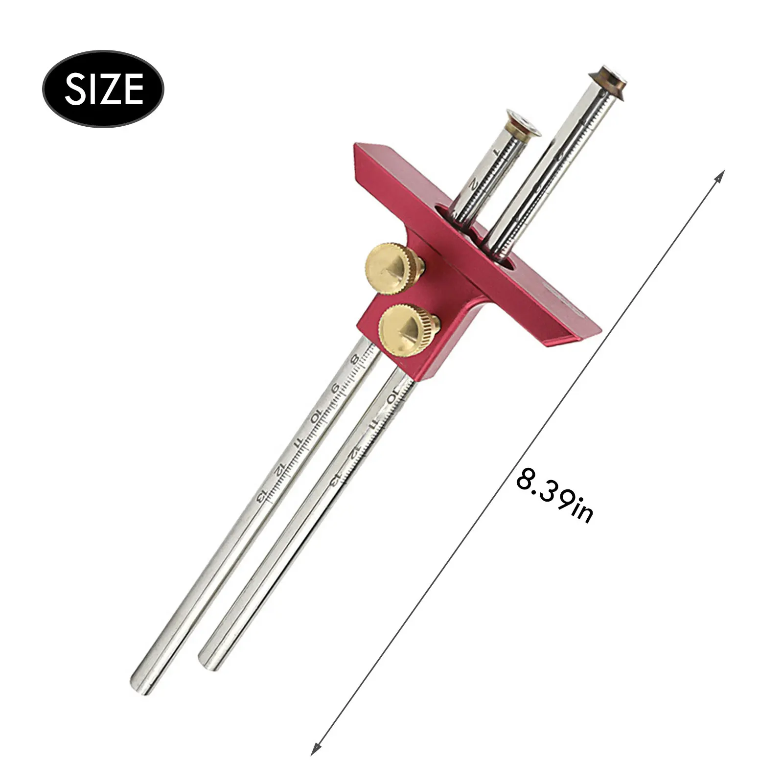 Woodworking Double Headed Scribe Adjustable European Wooden Scribe-Line Crosswood-Out Scribe Blade Tools 
Woodworking Double Headed Scribe Adjustable European Wooden Scribe-Line Crosswood-Out Scribe Blade Tools