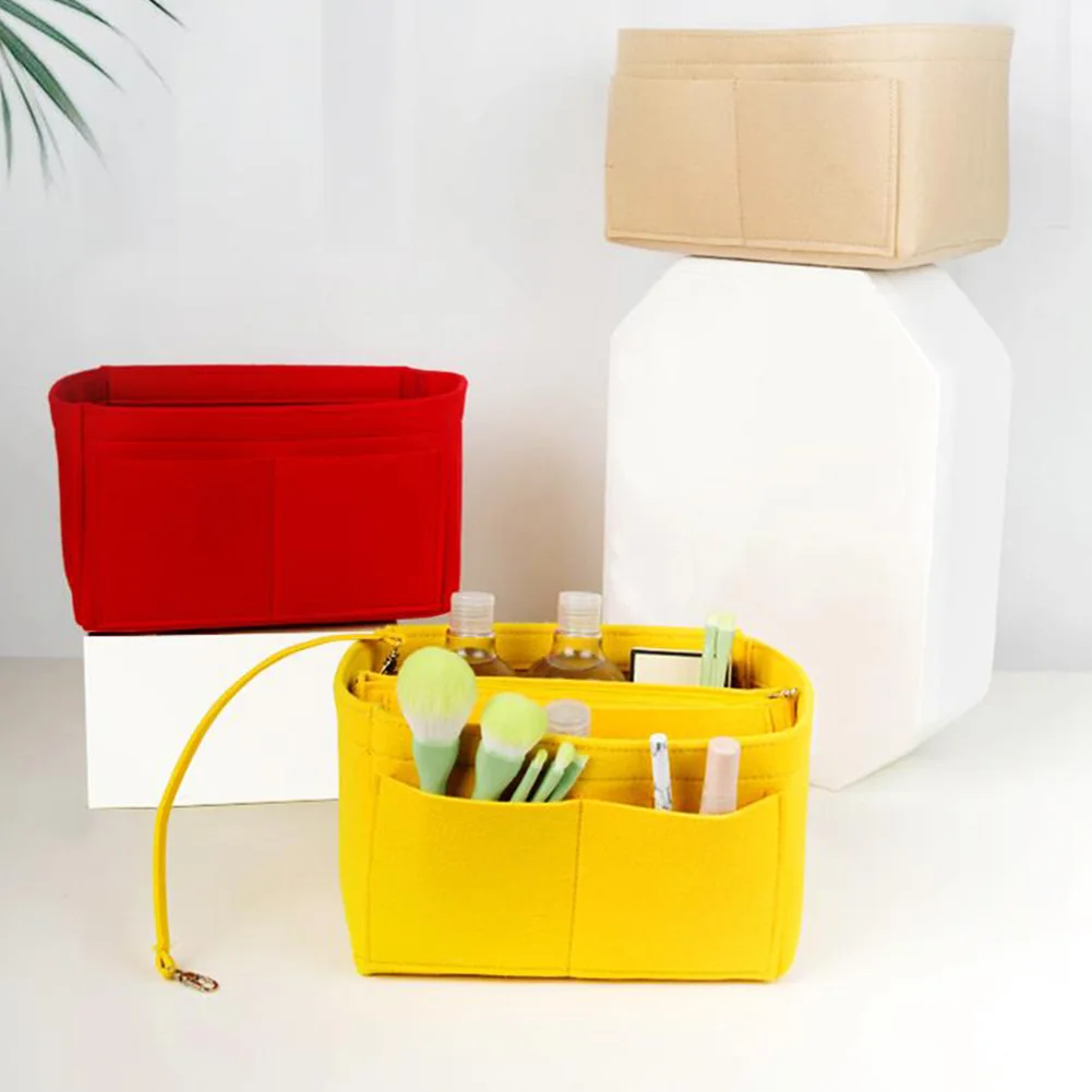 Makeup Bag Women Cosmetic Bag Organizer Felt Handbag Cosmetic Insert Organizer Purse Storage For Makeup Tools Travel Toiletry
Makeup Bag Women Cosmetic Bag Organizer Felt Handbag Cosmetic Insert Organizer Purse Storage For Makeup Tools Travel Toiletry