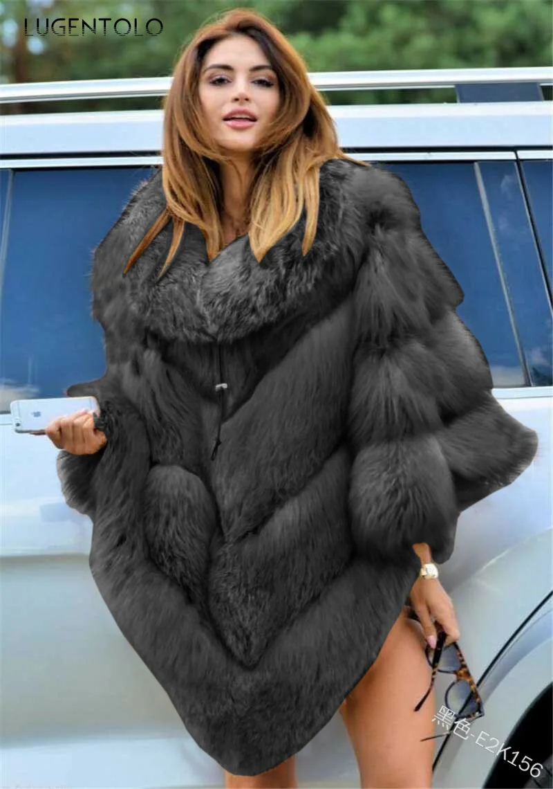 Women Faux Fur Winter Temperament Coat Fashion Irregular Faux Fur Mid-length Solid Loose Jacket Femlae Coats Plus Size Lugentolo
Women Faux Fur Winter Temperament Coat Fashion Irregular Faux Fur Mid-length Solid Loose Jacket Femlae Coats Plus Size Lugentolo