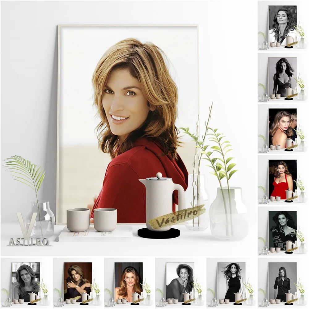 Cindy Crawford Fashion Model Poster Beauty Star Portrait Art Prints Black White Vintage Elegant Woman Living Room Wall Decor
Cindy Crawford Fashion Model Poster Beauty Star Portrait Art Prints Black White Vintage Elegant Woman Living Room Wall Decor