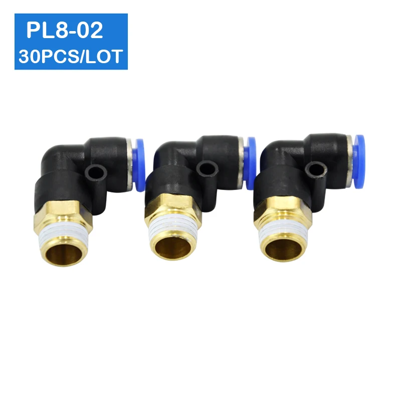 HIGH QUALITY PL8-02 30Pcs 8mm Push In One Touch Connector 1/4" Thread Pneumatic Quick Fittings
HIGH QUALITY PL8-02 30Pcs 8mm Push In One Touch Connector 1/4" Thread Pneumatic Quick Fittings