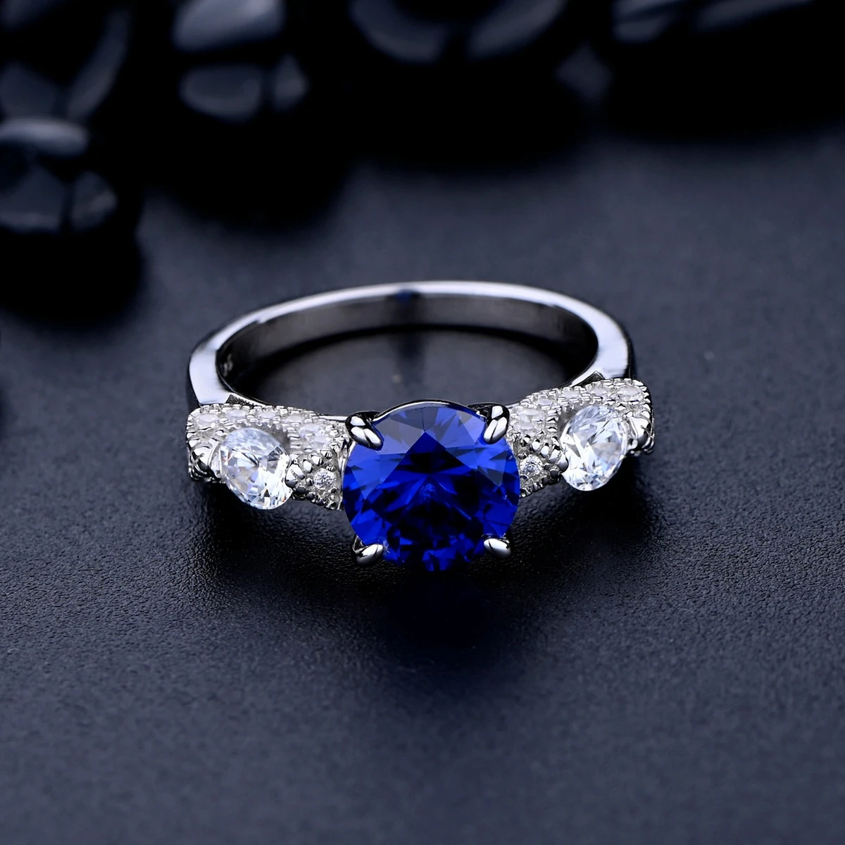Simulated Tanzanite Blue Moissanite Diamond Gemstone Ring Sterling Silver 925 Rings with stones Luxury Fine jewerlry 2021 Trend
Simulated Tanzanite Blue Moissanite Diamond Gemstone Ring Sterling Silver 925 Rings with stones Luxury Fine jewerlry 2021 Trend