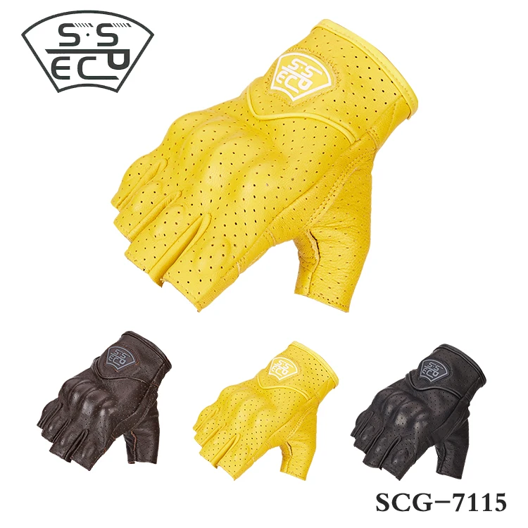 SSPEC Summer Half Finger Leather Motorcycle Gloves Men Retro Motocross Racing Gloves Breathable Touch Screen Guantes para Motor
SSPEC Summer Half Finger Leather Motorcycle Gloves Men Retro Motocross Racing Gloves Breathable Touch Screen Guantes para Motor