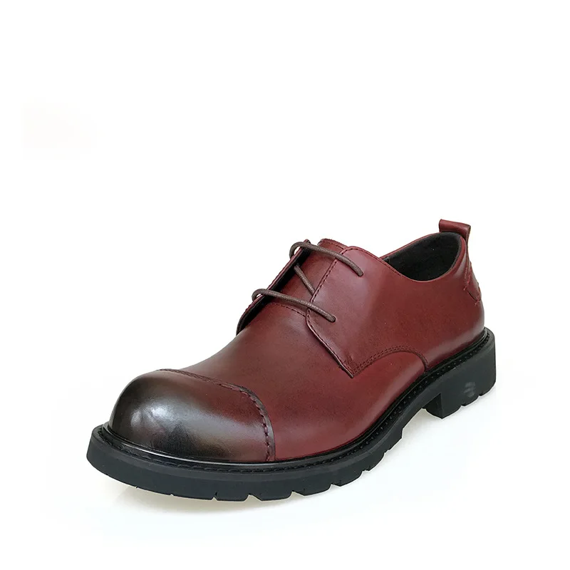 

Туфли Leahter мужские классические, натуральная кожа, оксфорды, Роскошные Дизайнерские офисные туфли дерби, броги, обувь для увеличения роста, ...
