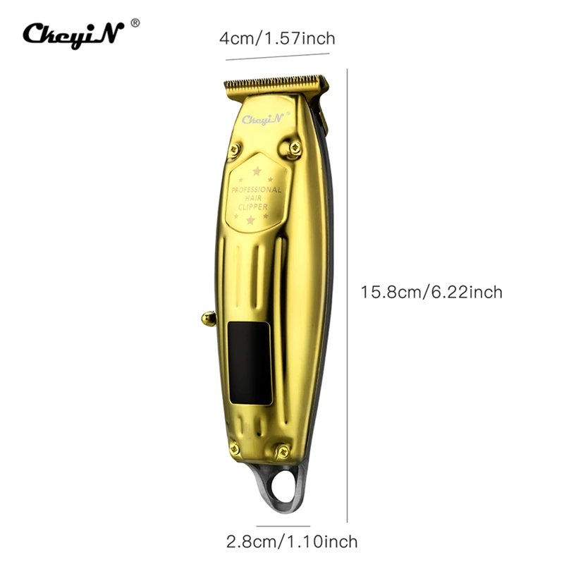 All Metal Professional Hair Clipper LCD Digital Men's Hair Trimmer Cordless Haircut Electric Shaver Round Blade Finish Haircut
All Metal Professional Hair Clipper LCD Digital Men's Hair Trimmer Cordless Haircut Electric Shaver Round Blade Finish Haircut