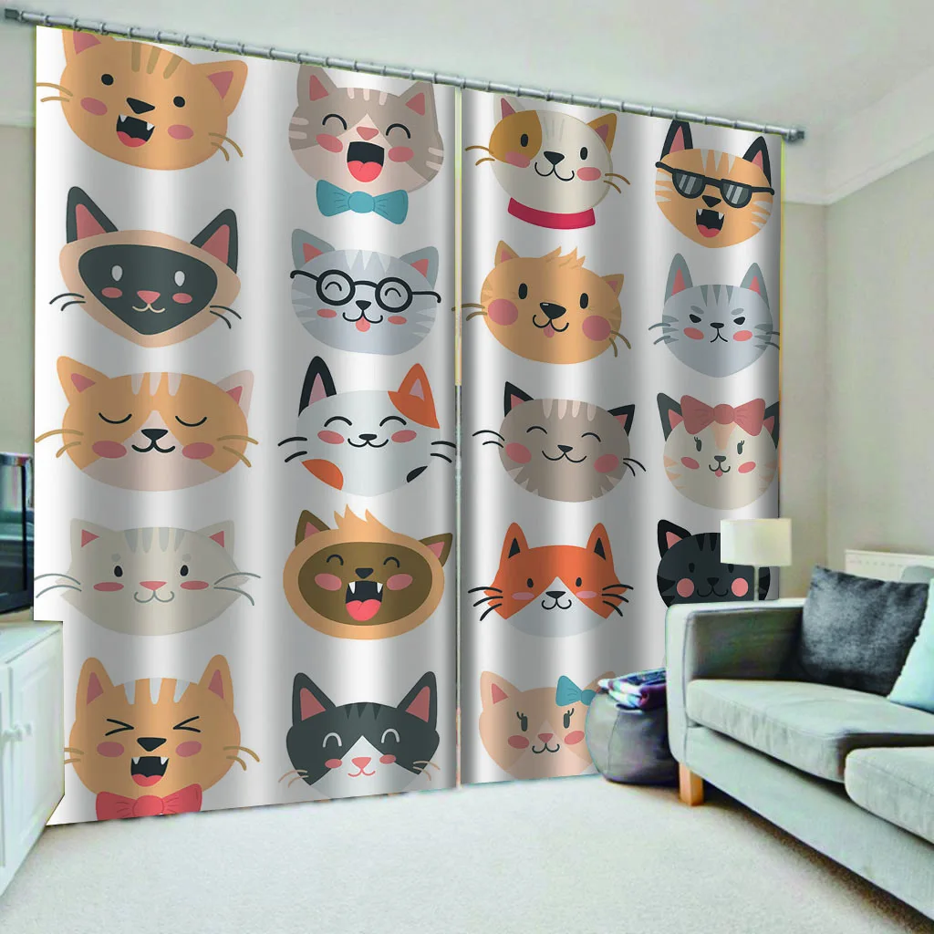 Nordic Style High Blackout Curtains with Shade Cloth Cartoon Digital Printed Fabric Curtain for Home Living Room Window Decor
Nordic Style High Blackout Curtains with Shade Cloth Cartoon Digital Printed Fabric Curtain for Home Living Room Window Decor