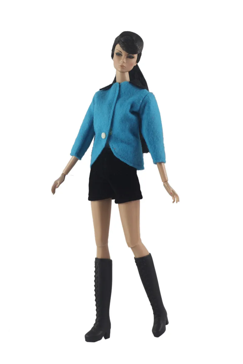 Fashion Blue Jacket Black Pants Outfit Suit Sets for Barbie BJD FR SD Doll Clothes Role Play Accessories Toys for Girl
Fashion Blue Jacket Black Pants Outfit Suit Sets for Barbie BJD FR SD Doll Clothes Role Play Accessories Toys for Girl