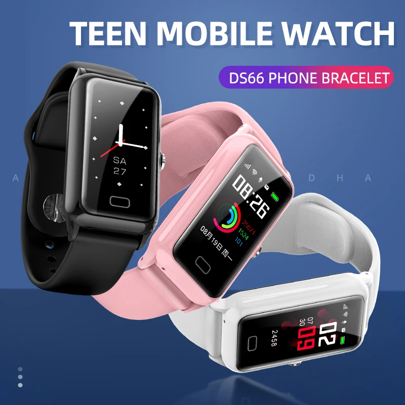DS66 Children's Phone Band IP66 Waterproof Pedometer Heart Rate Fitness Tracker Support SIM Card Voice Call Boys Girls Gift
DS66 Children's Phone Band IP66 Waterproof Pedometer Heart Rate Fitness Tracker Support SIM Card Voice Call Boys Girls Gift