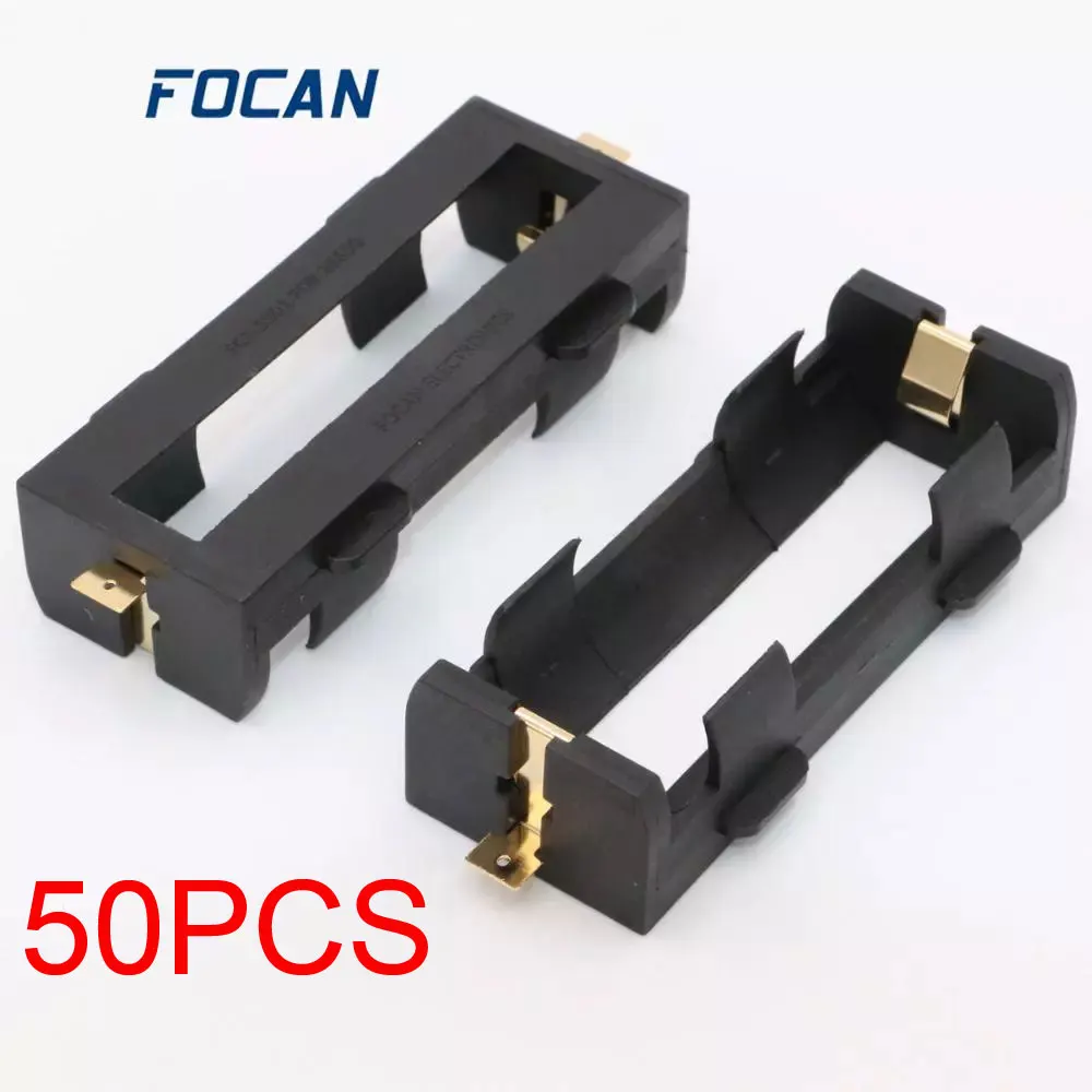 50pcs A lot Single 26650 Lithium Battery Holder Li-ion Batteries Storage Box Case 3.7V Plastic Black With Bronze Pins
50pcs A lot Single 26650 Lithium Battery Holder Li-ion Batteries Storage Box Case 3.7V Plastic Black With Bronze Pins