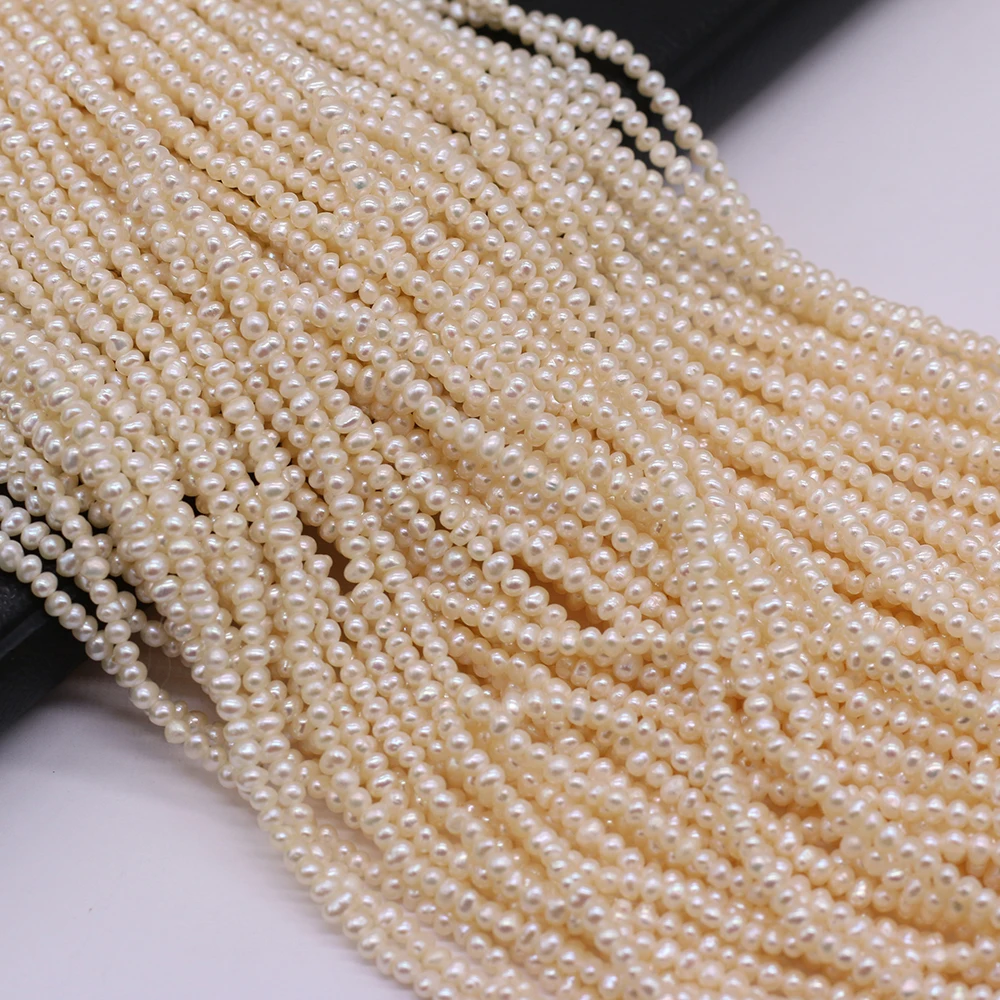 Natural Freshwater Pearl Punch Round White Bead 2-2.5mm For Jewelry Making Necklace Accessories DIY Healing Charm Gift 36CM 1PCS
Natural Freshwater Pearl Punch Round White Bead 2-2.5mm For Jewelry Making Necklace Accessories DIY Healing Charm Gift 36CM 1PCS