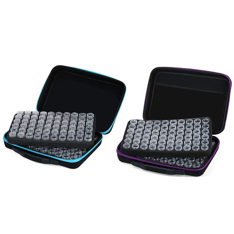 Diamond Storage Box with 120 Plastic Containers for Painting Accessory Tool Nail Art Storage Bag with Zipper
Diamond Storage Box with 120 Plastic Containers for Painting Accessory Tool Nail Art Storage Bag with Zipper