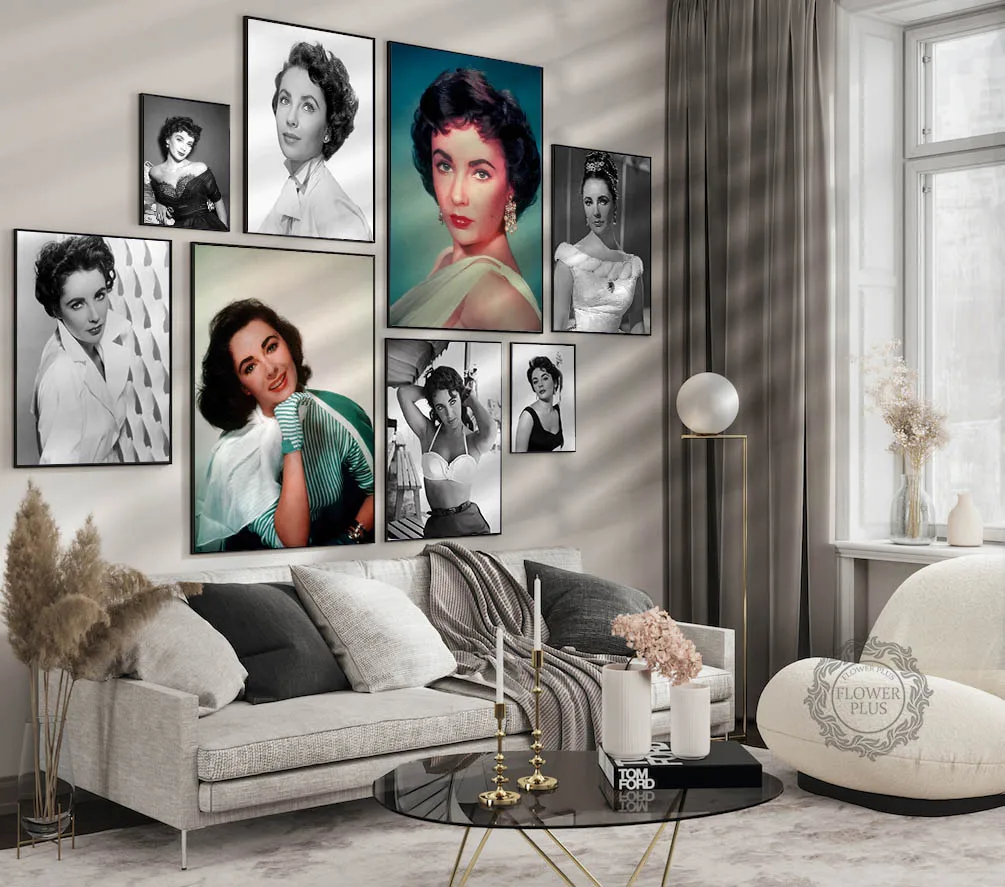 Elizabeth Taylor Movie photo print Black and white movie poster hollywood stars Wall Art Home Decor Painting
Elizabeth Taylor Movie photo print Black and white movie poster hollywood stars Wall Art Home Decor Painting