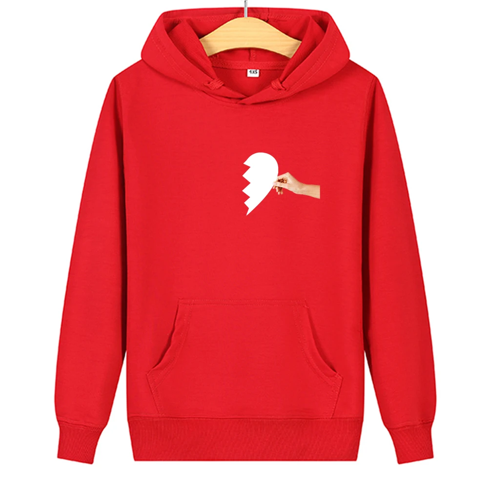 Women Men Hoodies Casual Kpop Broken Heart Pattern Matching Couple Sweatshirts Fashion Long Sleeve Female Cotton Streetwear Tops
Women Men Hoodies Casual Kpop Broken Heart Pattern Matching Couple Sweatshirts Fashion Long Sleeve Female Cotton Streetwear Tops