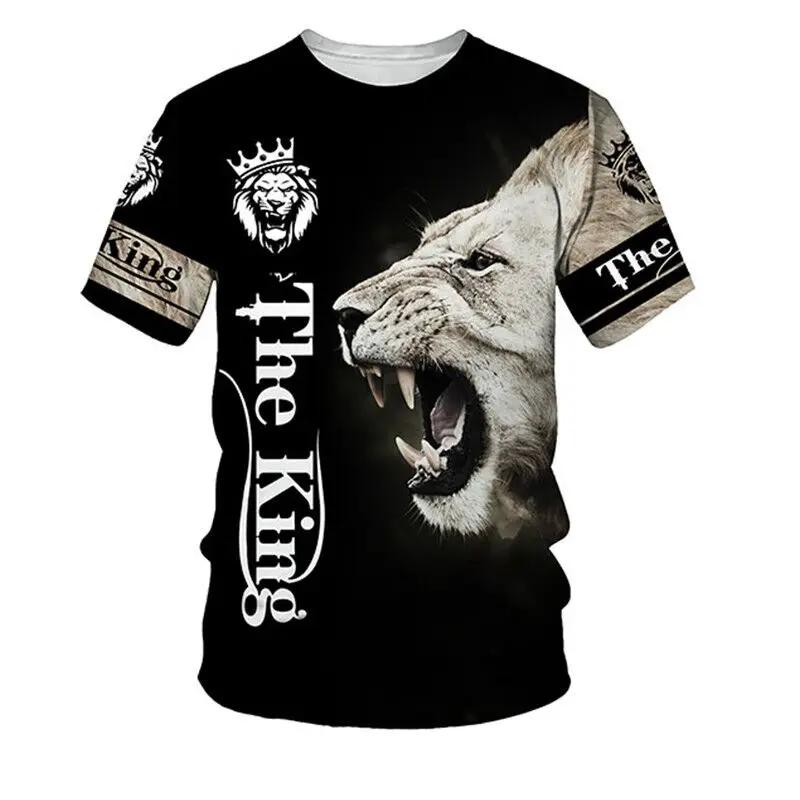 New Lion T-shirt 3D Printed Summer For Men Streetwear Quick-Drying Oversized Leisure Sports Tee Shirts
New Lion T-shirt 3D Printed Summer For Men Streetwear Quick-Drying Oversized Leisure Sports Tee Shirts