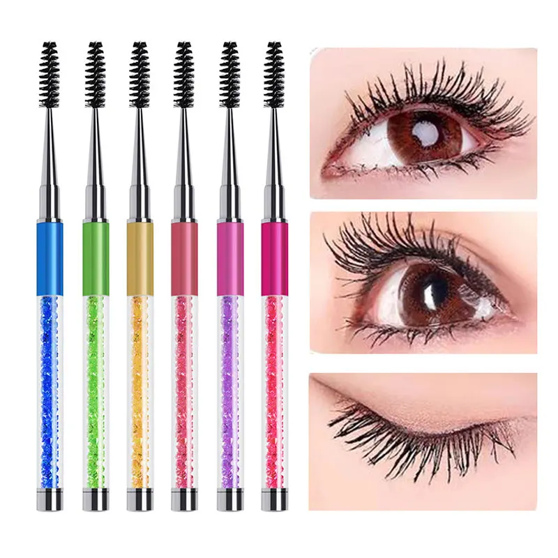 Rhinestone Eyebrow Brush Mascara Spiral Wand Applicator Lashes Eyelash Brushes Extension Grafting Mascara Wands Eye Makeup Tools
Rhinestone Eyebrow Brush Mascara Spiral Wand Applicator Lashes Eyelash Brushes Extension Grafting Mascara Wands Eye Makeup Tools