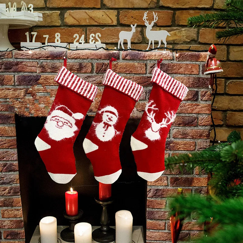 Christmas Decoration Stockings Mink Knitted Novel Stylish Hotel Mall Xmas Tree Elk Fireplace Hanging Ornaments Holiday Gift
Christmas Decoration Stockings Mink Knitted Novel Stylish Hotel Mall Xmas Tree Elk Fireplace Hanging Ornaments Holiday Gift