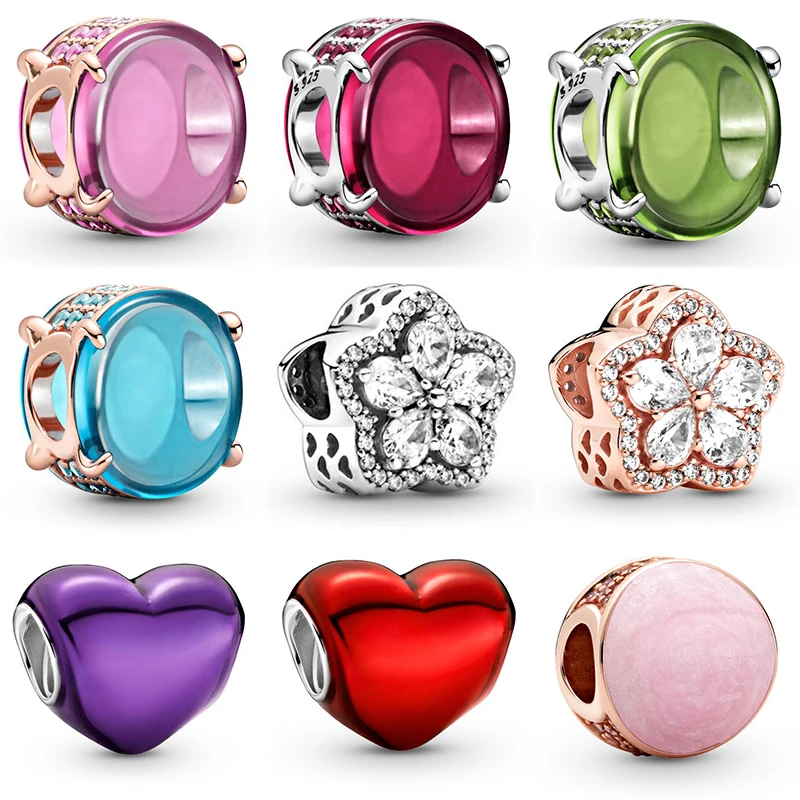 925 Sterling Silver Sparkling Metallic Red Heart Crystal Beads For Original Pandora Charms Women Bracelets & Bangles Jewelry
925 Sterling Silver Sparkling Metallic Red Heart Crystal Beads For Original Pandora Charms Women Bracelets & Bangles Jewelry