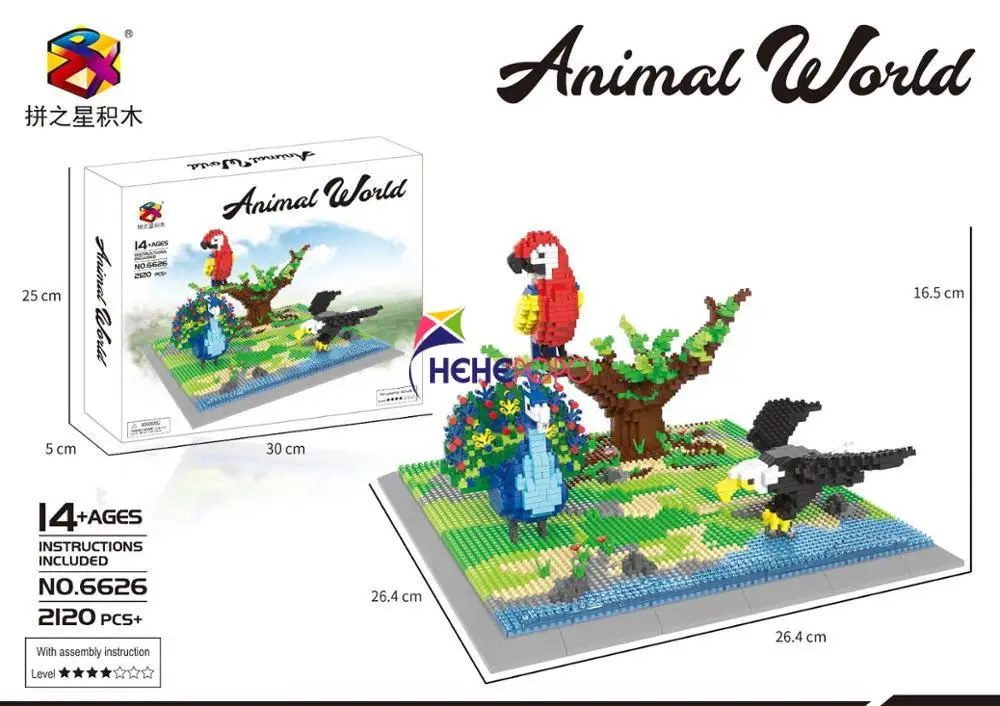 1860pcs+ 6In1 Animal Zoo Building Blocks Panda Kangaroo Polar Bear Penguin Aquarium Whale Dolphin Rhinoceros for Mini Bricks Toy
1860pcs+ 6In1 Animal Zoo Building Blocks Panda Kangaroo Polar Bear Penguin Aquarium Whale Dolphin Rhinoceros for Mini Bricks Toy