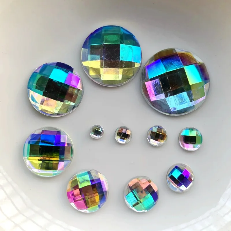 4mm&5mm&6mm&7mm&8mm&10mm&12mm&16mm&18mm&20mm Acrylic Flat Back Rhinestone AB Color DIY Jewelry Made for Wedding Decoration
4mm&5mm&6mm&7mm&8mm&10mm&12mm&16mm&18mm&20mm Acrylic Flat Back Rhinestone AB Color DIY Jewelry Made for Wedding Decoration