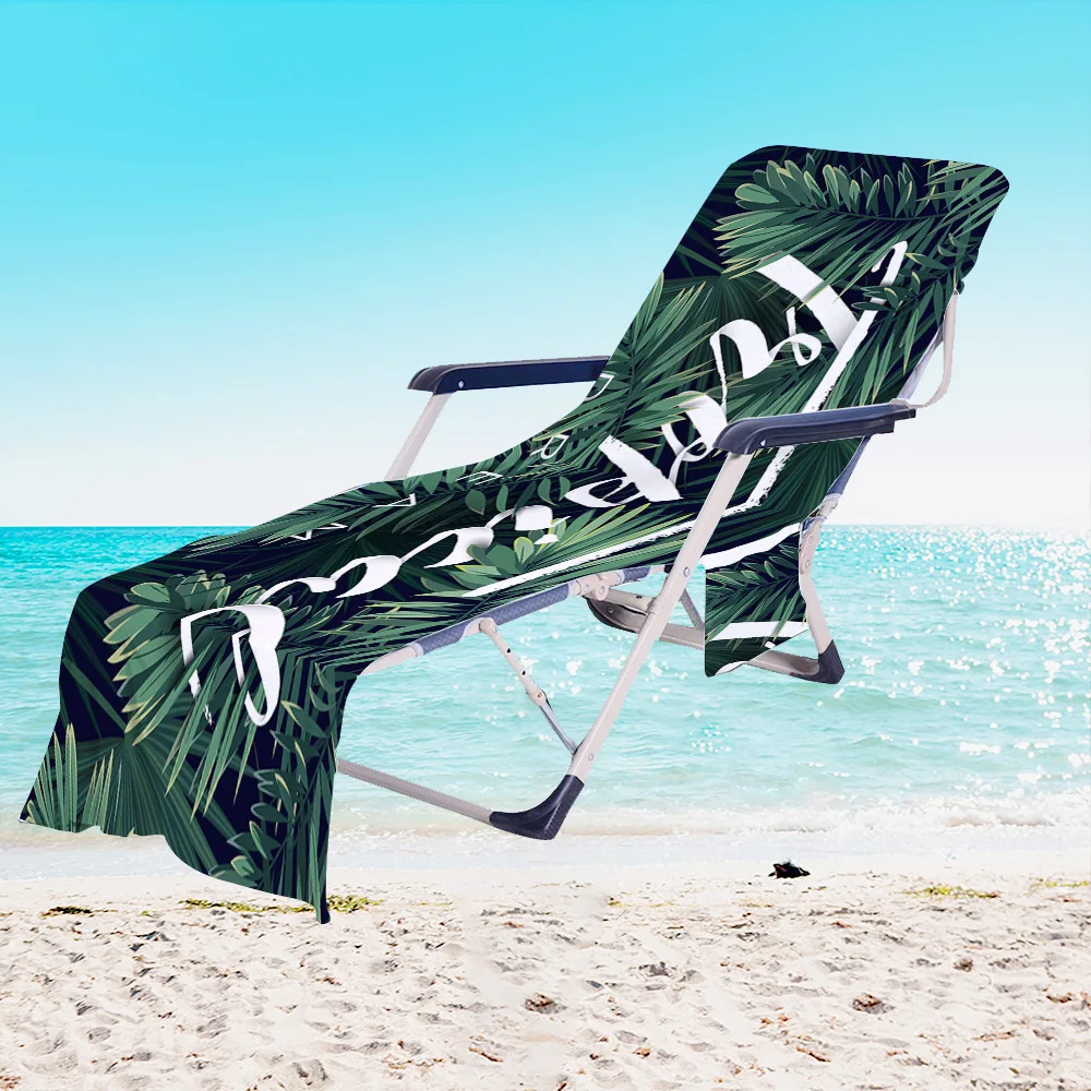 Tropical Plants Beach Chair Cover Towel with Side Storage Pockets for Pool Sun Lounger Sunbathing Vacation 82.67"x29.5"
Tropical Plants Beach Chair Cover Towel with Side Storage Pockets for Pool Sun Lounger Sunbathing Vacation 82.67"x29.5"