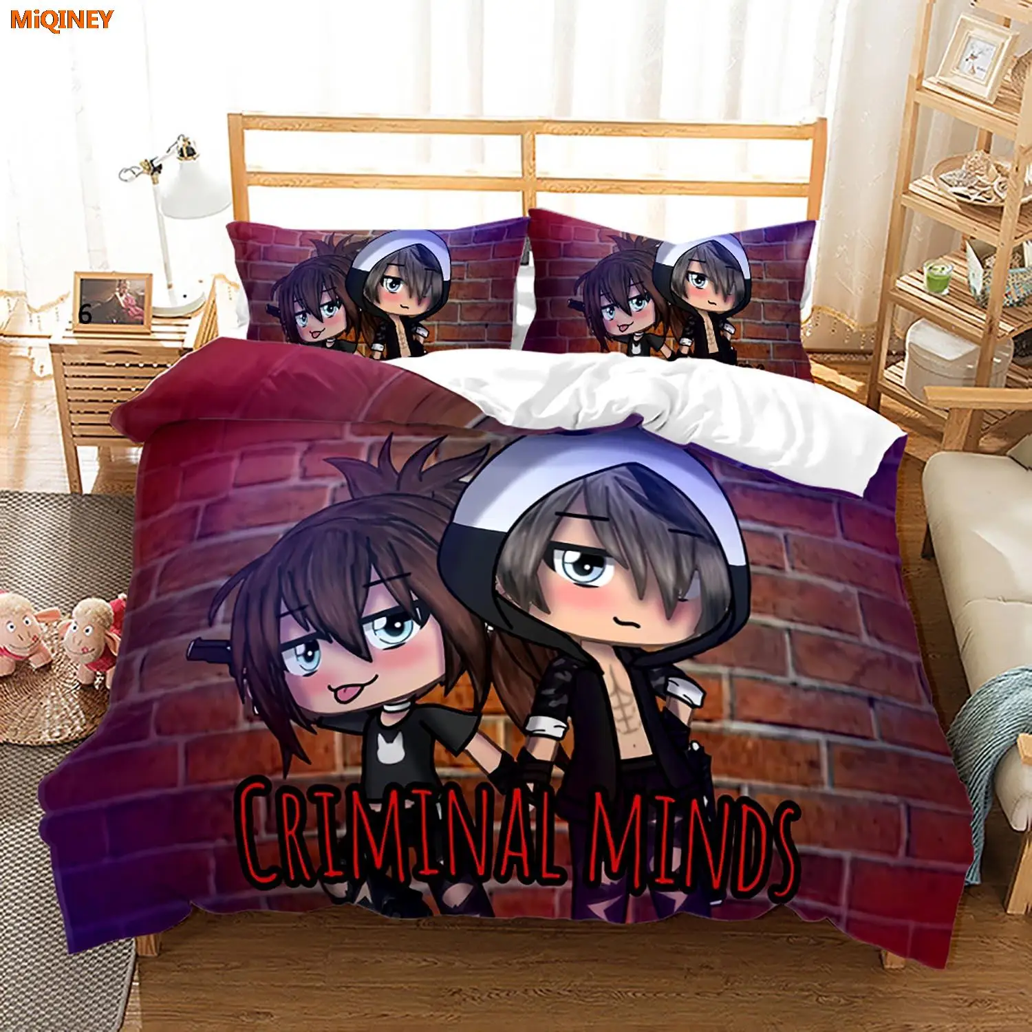MiQINEY New Gacha Life Bedding Set Single Twin Full Queen King Size Gacha Life Bed Set Aldult Kid Kawaii Duvetcover Sets Love Me
MiQINEY New Gacha Life Bedding Set Single Twin Full Queen King Size Gacha Life Bed Set Aldult Kid Kawaii Duvetcover Sets Love Me