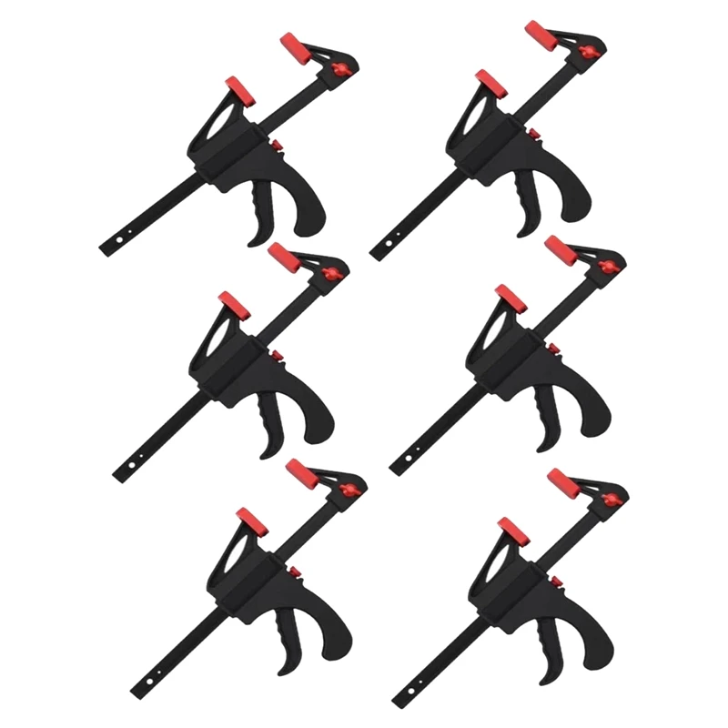 6 Pcs Quick Grip Clamps, 4 Inch Ratchet Bar Clamps One Hand Quick-Release Bar Clamp Tools for Wood Fast Easy Clamping
6 Pcs Quick Grip Clamps, 4 Inch Ratchet Bar Clamps One Hand Quick-Release Bar Clamp Tools for Wood Fast Easy Clamping