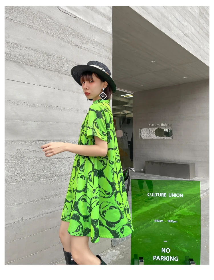 2021 Summer Ladies New Fashion Mini Improved Cheongsam Dress Women Green Printing Loose Slim Elegant Pullover Above Knee Dress
2021 Summer Ladies New Fashion Mini Improved Cheongsam Dress Women Green Printing Loose Slim Elegant Pullover Above Knee Dress