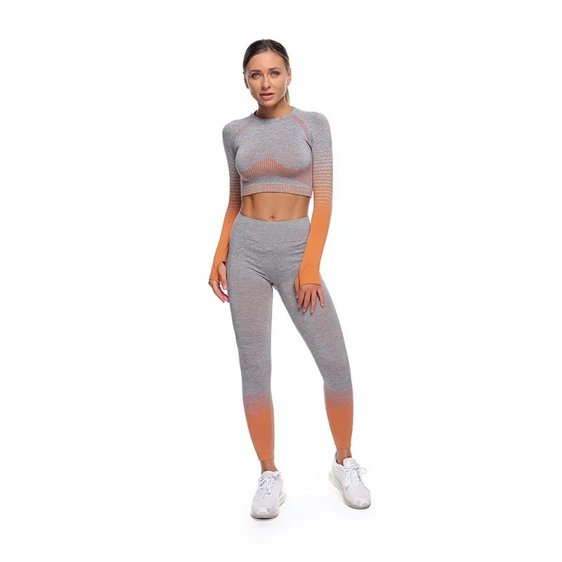 Women 2pcs Seamless Yoga Set Sport Suit Gym Wear Workout Clothes Long Sleeve Gym Crop Top High Waist Leggings Fitness NVYJ65
Women 2pcs Seamless Yoga Set Sport Suit Gym Wear Workout Clothes Long Sleeve Gym Crop Top High Waist Leggings Fitness NVYJ65