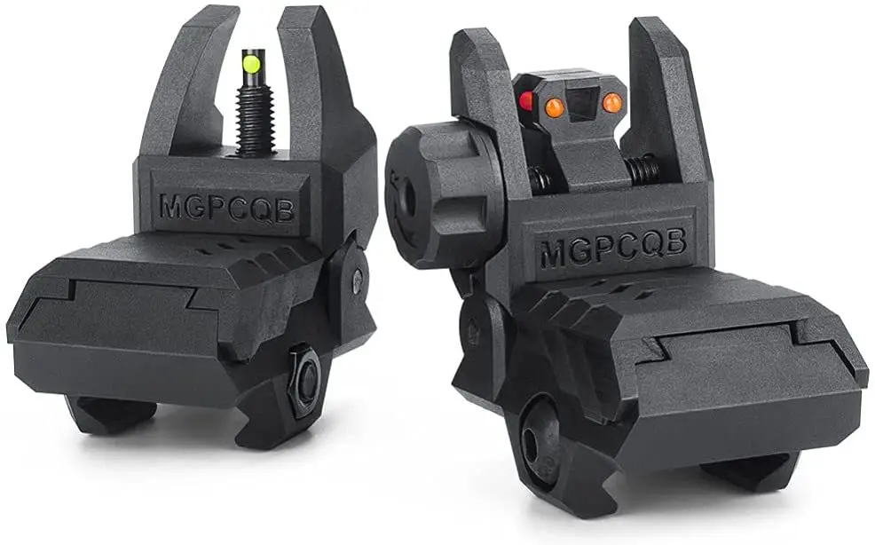 Tactical Foldable Fiber Optics Iron Sight Flip-up Front and Rear Sights Back Up Sight for Picatinny Weaver Rails
Tactical Foldable Fiber Optics Iron Sight Flip-up Front and Rear Sights Back Up Sight for Picatinny Weaver Rails