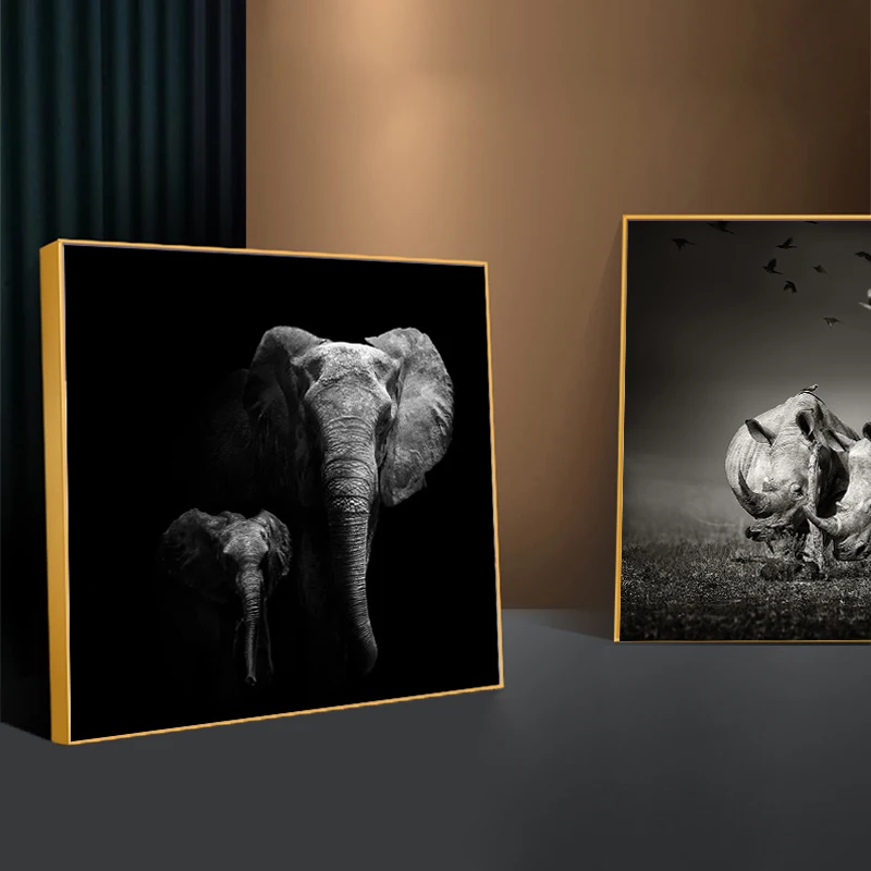 Nordic Poster Elephant Picture Wall Art Canvas Painting Black Grey Animal Wall Pictures For Living Room Couple Mother's Day Gift
Nordic Poster Elephant Picture Wall Art Canvas Painting Black Grey Animal Wall Pictures For Living Room Couple Mother's Day Gift