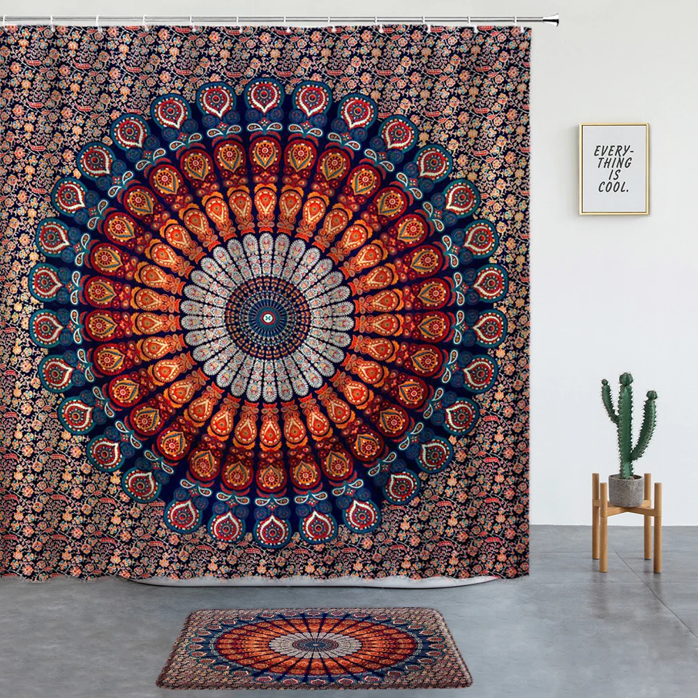 Bohemia Mandala Shower Curtains Set Non-slip Carpet Bath Mats Bathroom Decor Rugs Bathtub Screen Entrance Door Mat With Hooks
Bohemia Mandala Shower Curtains Set Non-slip Carpet Bath Mats Bathroom Decor Rugs Bathtub Screen Entrance Door Mat With Hooks