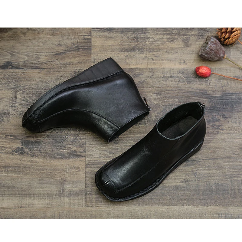 BEYARNEWomen Autumn Winter unique boots Retro boots Slip-on square toe wedges genuine leather casual shoes women shoes Shoes
BEYARNEWomen Autumn Winter unique boots Retro boots Slip-on square toe wedges genuine leather casual shoes women shoes Shoes