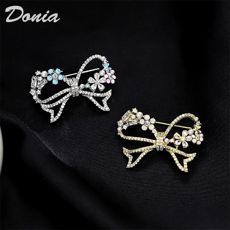 Donia jewelry Korean fashion sweet brooch pin bow brooch copper micro-set AAA zircon brooch coat brooch scarf pin
Donia jewelry Korean fashion sweet brooch pin bow brooch copper micro-set AAA zircon brooch coat brooch scarf pin