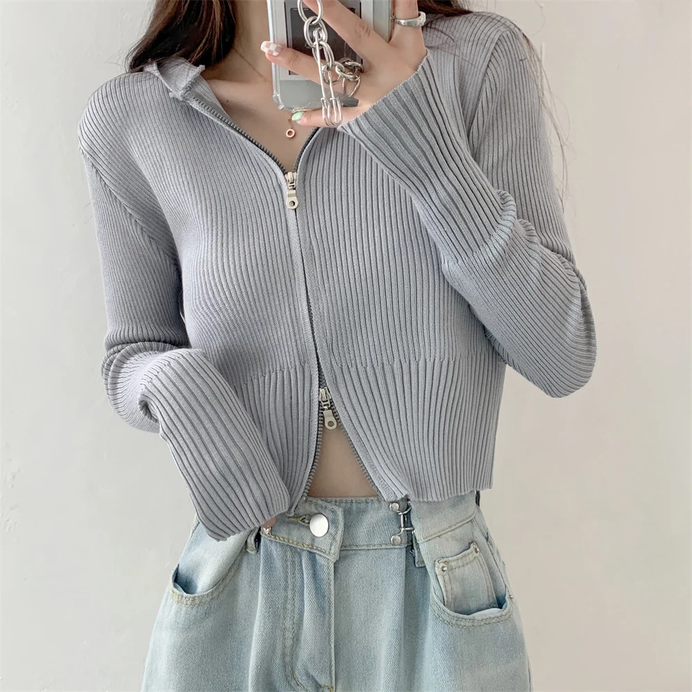 Hooded High Waist Slim Cardigans Tops Sweaters Women New Stylish Femme Chic Office Lady Autumn 2021 Hot All Match
Hooded High Waist Slim Cardigans Tops Sweaters Women New Stylish Femme Chic Office Lady Autumn 2021 Hot All Match