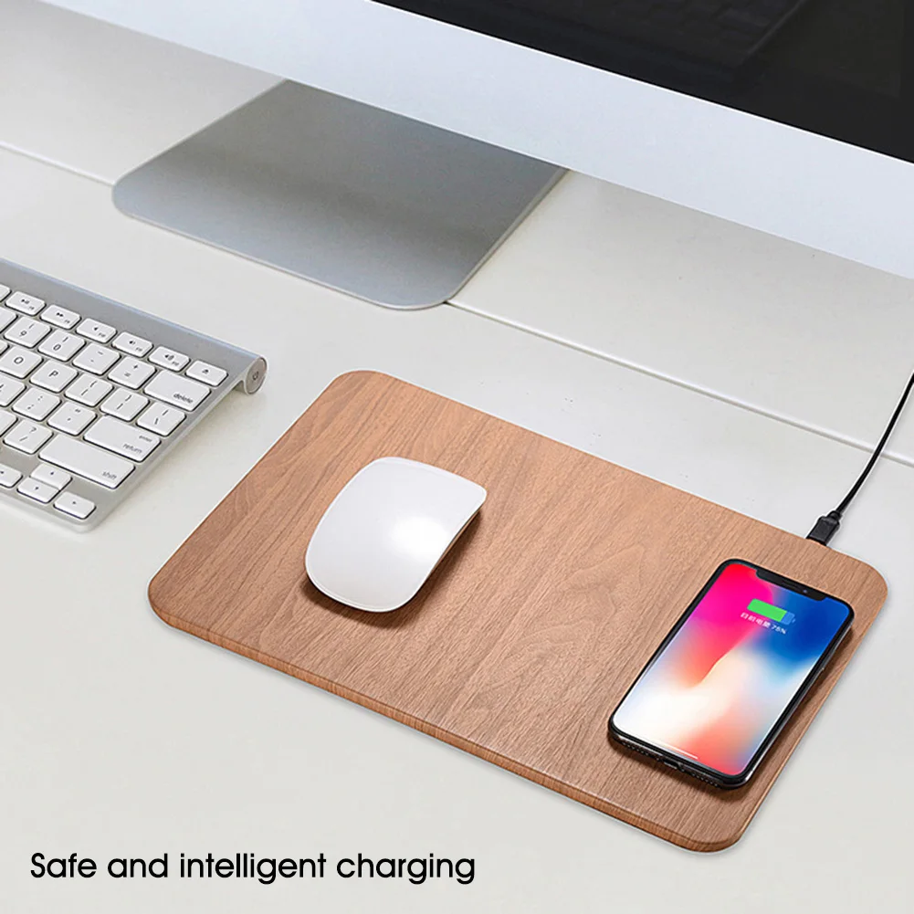 Wireless Charging Mouse Pad 5W/10W QI Wireless Charger 2-in-1 Mouse Pad for iPhone, Galaxy
Wireless Charging Mouse Pad 5W/10W QI Wireless Charger 2-in-1 Mouse Pad for iPhone, Galaxy