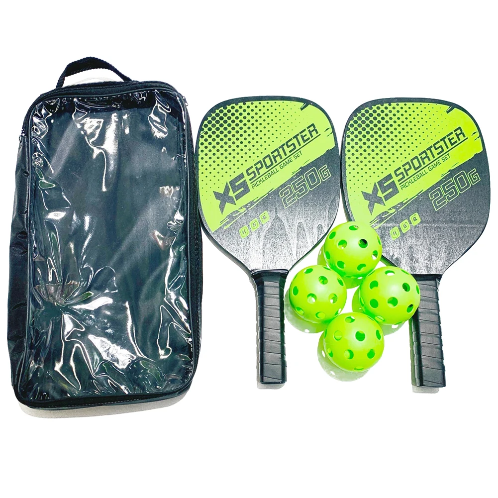 Pickleball Rackets Set Pickleball Paddle Set of 2 Rackets and 4 Pickleballs Balls Pickle-Ball Racquet with Balls
Pickleball Rackets Set Pickleball Paddle Set of 2 Rackets and 4 Pickleballs Balls Pickle-Ball Racquet with Balls
